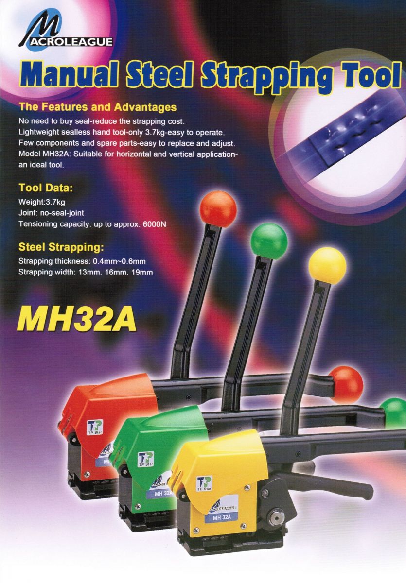 Dụng cụ đ&oacute;ng đai th&eacute;p 3 trong 1 Macroleague MH32A